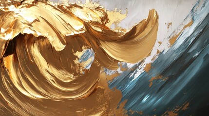 Poster - Illuminate gold's radiance exploring luminous qualities art studio photography creative space artistic perspective gold characteristics