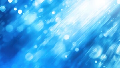 Aufkleber - Abstract Blue Light Background with Glowing Circles and Diagonal Lines
