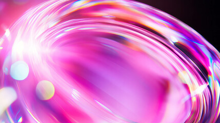 Poster - Vibrant pink light refraction background for creative design and visual inspiration