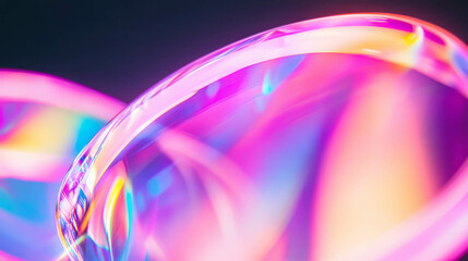 Poster - Abstract background with pink light refraction for creative design projects