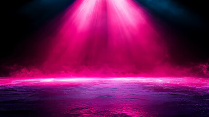 Poster - Iridescent pink light background with shimmering dust effect