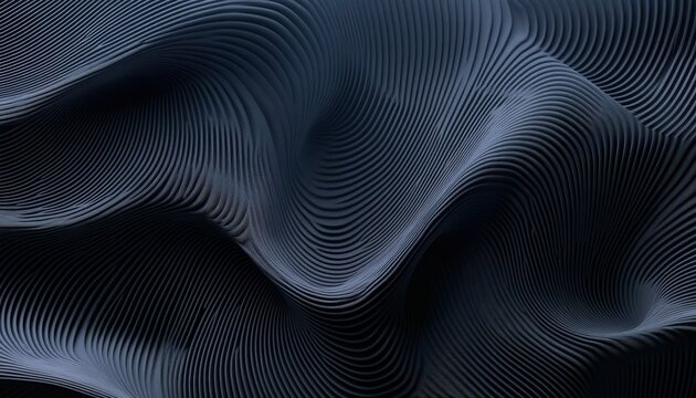 Abstract Dark Blue Wave Pattern Background Texture