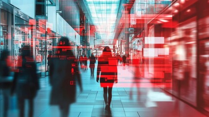 Poster - This article provides a fascinating glimpse into how advanced cybersecurity systems are utilizing facial recognition technology in a mall, setting to effectively enhance public safety for all visitors
