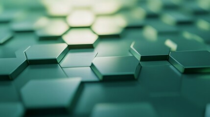 Poster - Soft focus hexagon bokeh abstract photography studio gradient light effects artistic view dreamy visuals