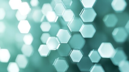 Poster - Captivating soft focus hexagon bokeh urban setting artistic photography dreamy atmosphere close-up viewpoint gradient shift concept
