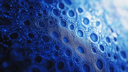 Poster - Soft focus blue gradient abstract background digital art creative design artistic viewpoint textured visuals