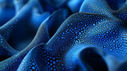 Poster - Soft focus textured blue gradient abstract art digital canvas artistic environment close-up view serenity and intricacy