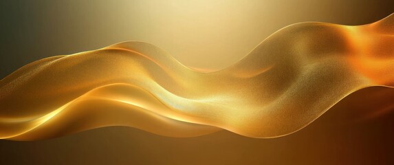 Poster - luxury abstract gold background smooth waves ambient light elegant gradient modern design