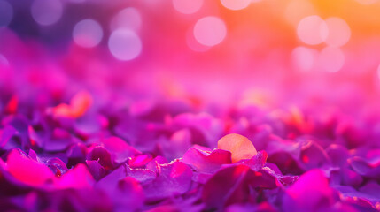 Poster - Vibrant petal textured background with radiant colors for beauty and design