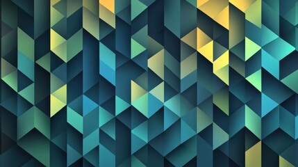 Poster - Abstract geometric pattern with vibrant colors and sharp shapes creating a modern design