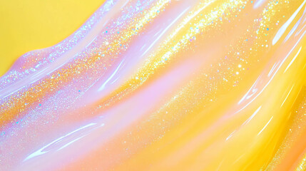 Poster - Vibrant soap streaks and glitter background for creative design projects