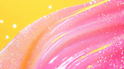 Poster - Vibrant abstract background featuring soap streaks and glitter for creative design