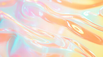 Poster - Iridescent soap streaks on textured surface for abstract design uses