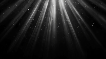 Poster - Ethereal light rays with floating dust particles for creative background design