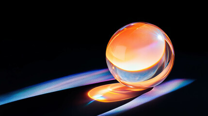 Poster - Reflective spherical film structures with colorful light effects