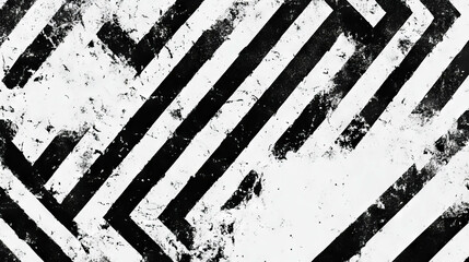 Poster - modern zigzag and striped pattern background for graphic design projects