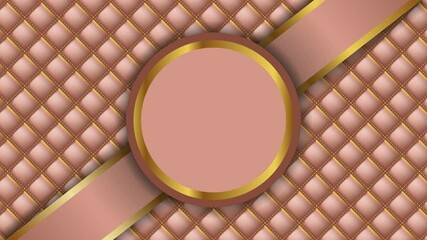 Poster - Elegant brown background animation with golden elements. Abstract luxury background. Motion graphic. 4K animation