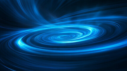 Poster - Mystical swirling blue smoke with subtle light effects for elegant design