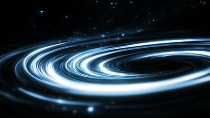 Poster - Vintage light swirl with cosmic vortex in spiraling galaxy design