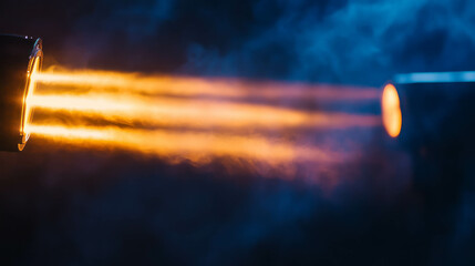 Poster - Vintage light stream with atmospheric glow for background and design