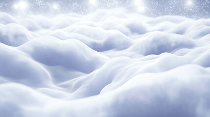 Poster - Ethereal white light background with vast snowy landscape for winter design