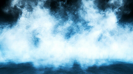 Poster - Ethereal atmosphere with white light and mist for abstract background design