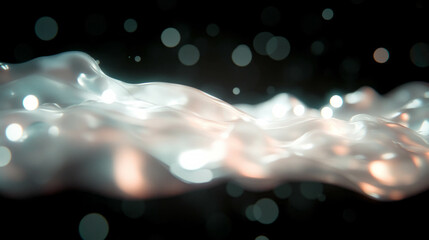Poster - Abstract soft white light gradient with smooth flowing texture for elegant background