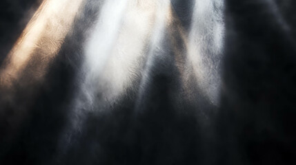 Poster - Ethereal light background with mystical white glow for atmospheric design