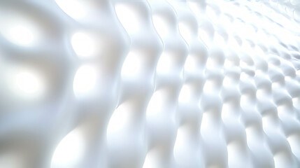 Poster - Abstract white textured background with wavy light patterns for modern design