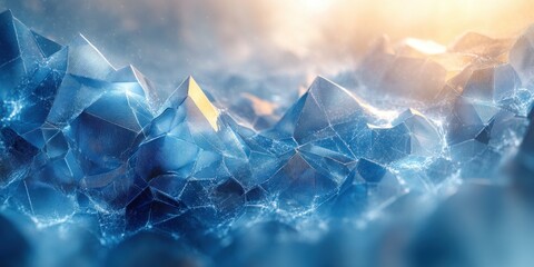 Aufkleber - Futuristic Technology Abstract Design Geometric Circuits Minimalist Background Digital Art