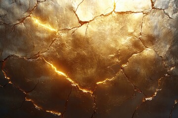 Poster - Gold Background Abstract Texture Light Glossy Design Modern Grunge Luxury Wallpaper Illustration