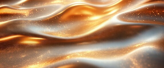 Leinwandbilder - Luxury Gold Background Abstract Vector Illustration with Flowing Lines and Warm Lighting for Elegant Wallpaper and Modern Design