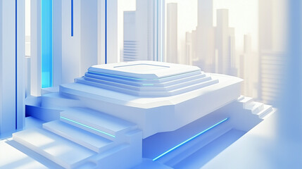 Wall Mural - 3d render of a modern factory