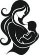 © Ahsan - Mother and baby Silhouette with minimalist style