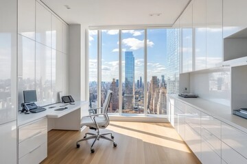 Poster - Modern penthouse office with city view (2)