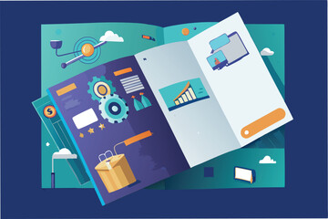 Poster - Exploring innovative concepts and designs in the latest edition of a colorful digital publication showcasing modern tools and ideas