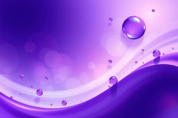 Wall Mural - purple and white background with water drops and waves