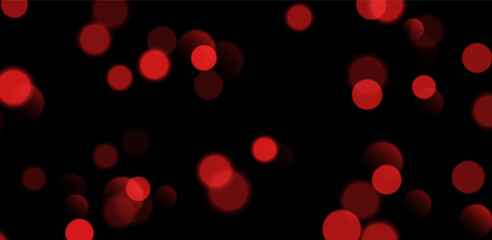 Wall Mural - red bokeh, blurred background with sparkling lights, blurry glitter effect. bright soft abstract bac