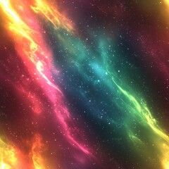 Poster - Stunning colorful galaxy with twinkling stars shimmering in the depths of outer space