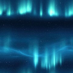 Poster - Mesmerizing aurora borealis lighting up the night sky with dynamic colors and natural beauty