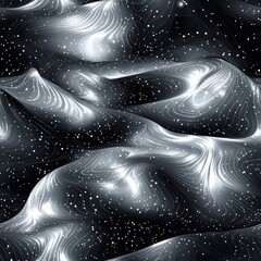 Poster - Elegant black and white background featuring stars to create a timeless and minimalistic design