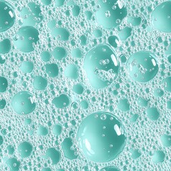 Poster - Clear water bubbles rising to the surface creating a refreshing and invigorating visual effect