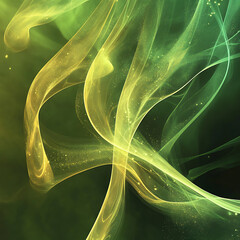 Poster - Dynamic flowing abstract art studio digital art creative space close-up modern aesthetics for visual appeal