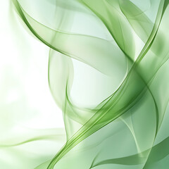 Poster - Flowing green waves nature scene abstract art serene environment close-up view tranquility concept