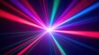 © ArtPro - A burst of colorful laser light beams radiating from a central point, creating a vibrant and dynamic visual effect.