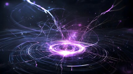 Leinwandbilder - Pulsating Extraterrestrial Energy Core Radiating Otherworldly Luminous Cosmic Glow of Radiant Plasma Energy in a Futuristic and Surreal Sci Fi Dimensional Landscape