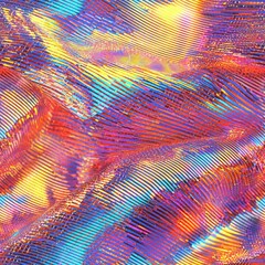 Poster - Colorful pattern featuring a variety of shapes and bright colors for a dynamic visual experience