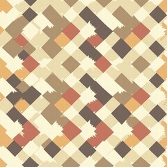Poster - Intricate geometric pattern featuring alternating squares in a striking and modern design layout