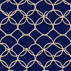 Poster - Stunning blue and gold pattern showcasing an elegant design with rich colors and bold shapes