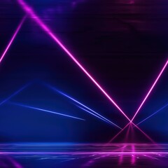 Poster - Enigmatic purple light emanating in the depths of darkness creating a mysterious atmosphere